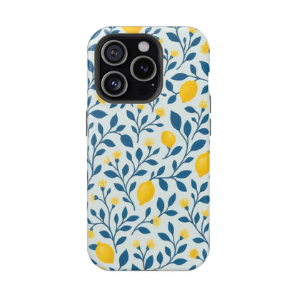 Phone Case — Lemon Branch Magnetic Impact-Resistant Case IPhone Case For Girl,Summer Vibes.