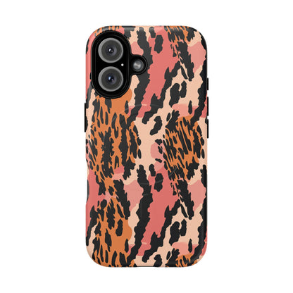Leopard Print Tough Magnetic Phone Case — Slim Protective iPhone Cover