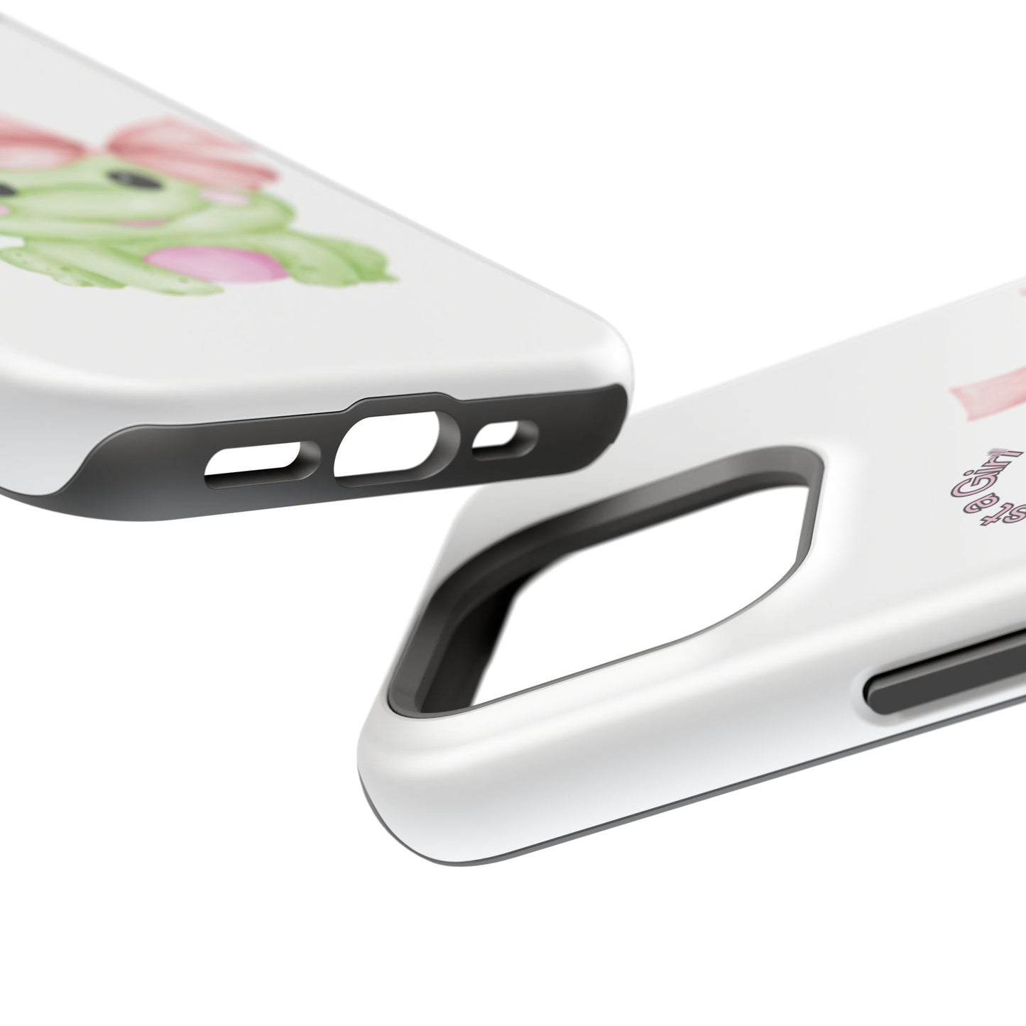 Cute Frog Phone Case, Impact-Resistant Phone Cover, Gift for Her, Fun Girl Accessories, Colorful Tech Protection