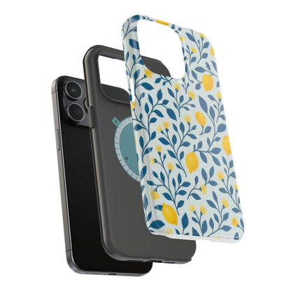 Phone Case — Lemon Branch Magnetic Impact-Resistant Case IPhone Case For Girl,Summer Vibes.