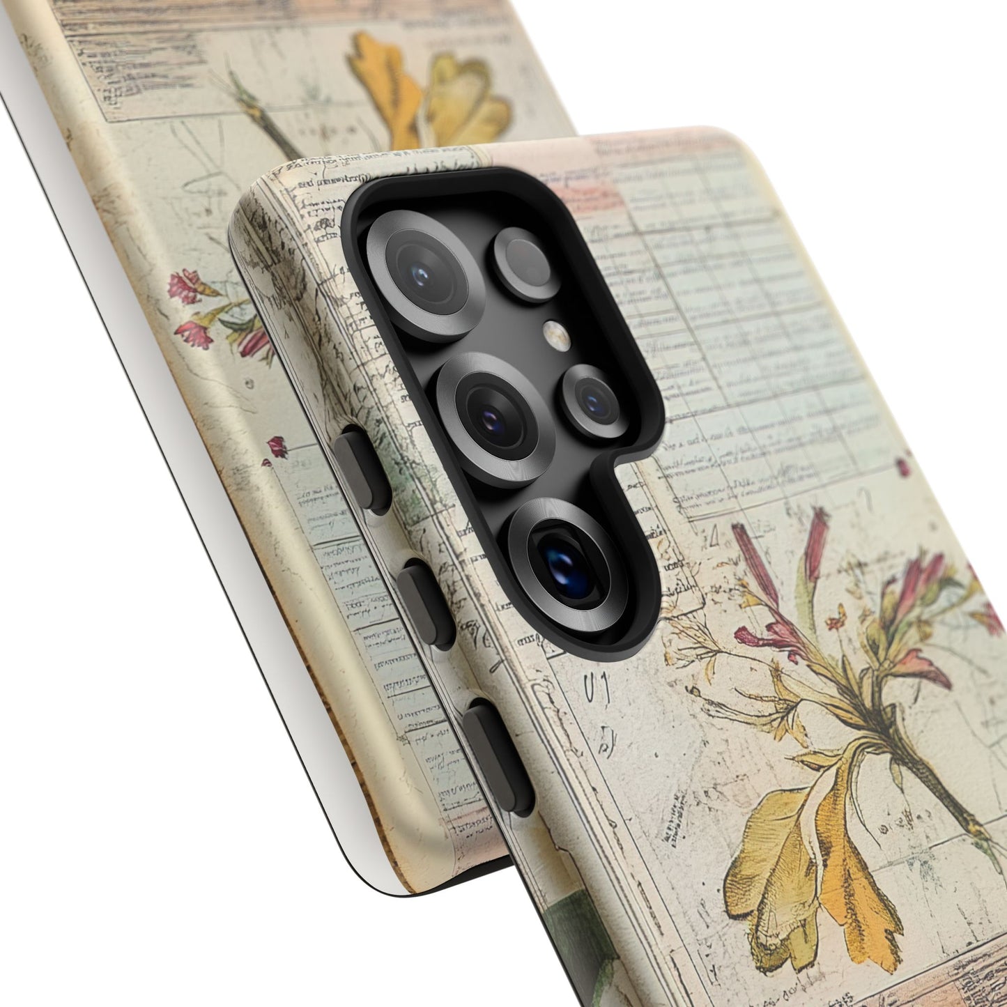 Vintage Botanical Tough Case — Floral Collage Phone Cover