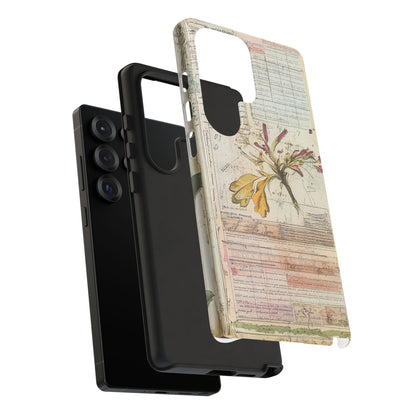 Vintage Botanical Tough Case — Floral Collage Phone Cover
