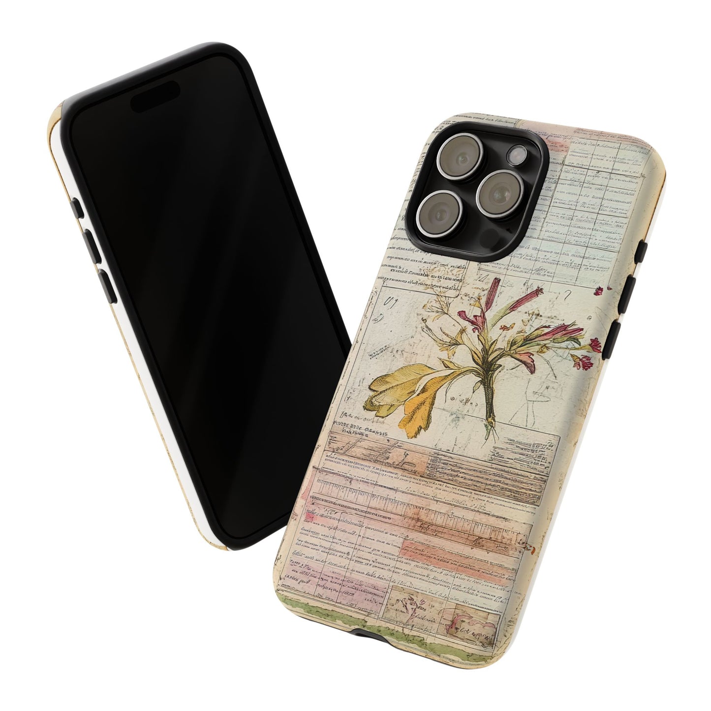 Vintage Botanical Tough Case — Floral Collage Phone Cover