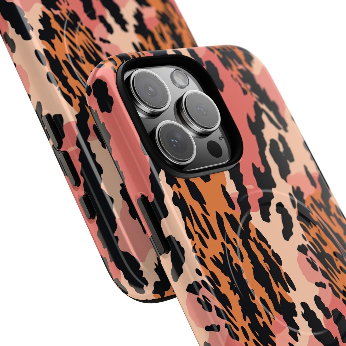 Leopard Print Tough Magnetic Phone Case — Slim Protective iPhone Cover