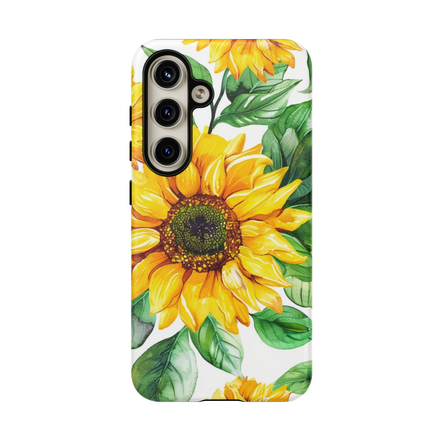 Sunflower Tough Phone Case — Bright Floral Protective Cover