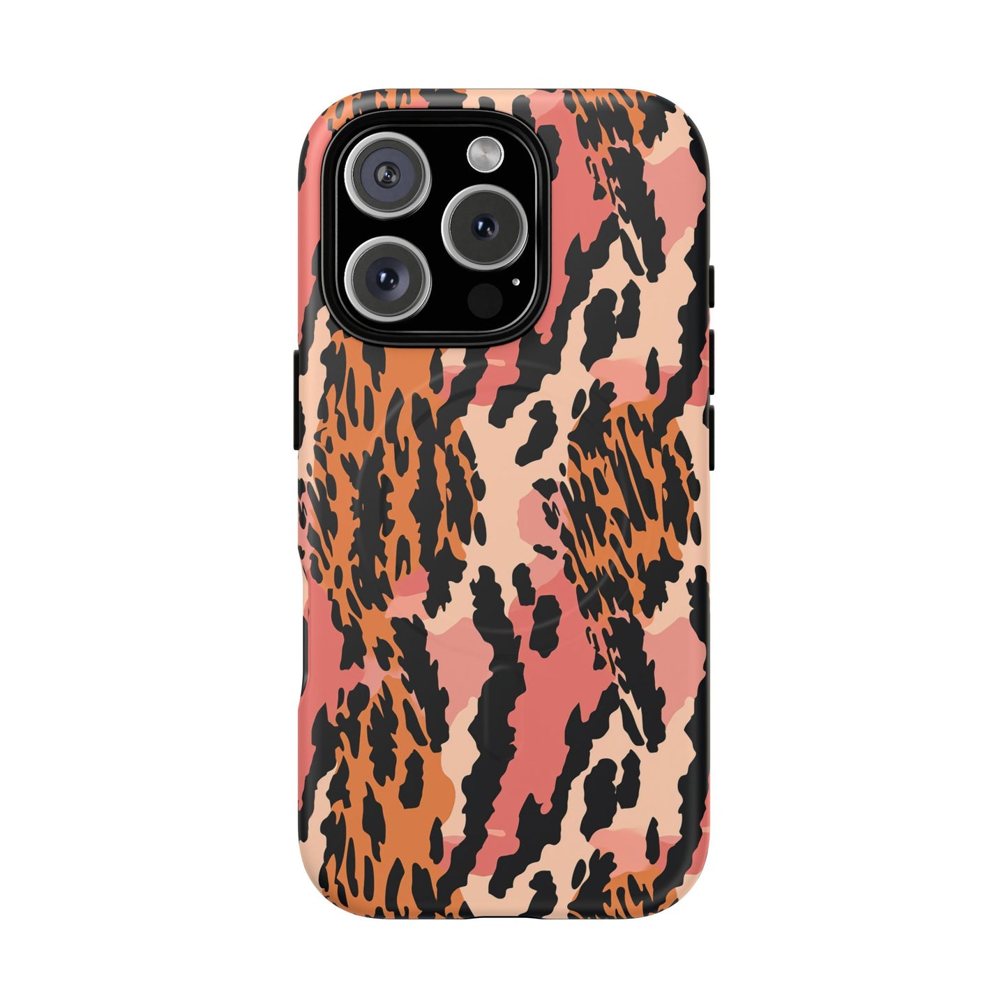 Leopard Print Tough Magnetic Phone Case — Slim Protective iPhone Cover