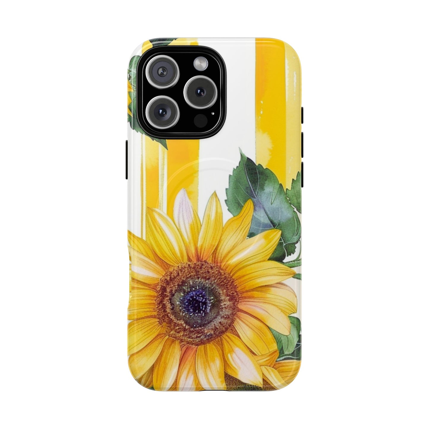 Sunflower Tough Magnetic Phone Case — Bright Floral Protective Cover