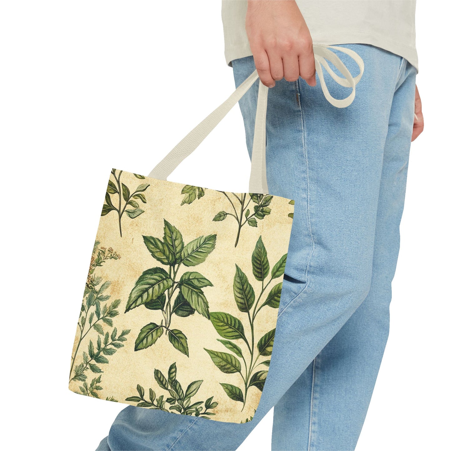 Vintage Floral Tote Bag — Botanical Garden Print AOP
