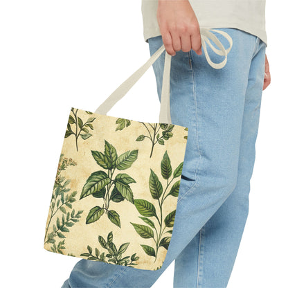 Vintage Floral Tote Bag — Botanical Garden Print AOP