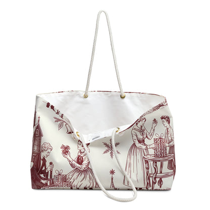Vintage Holiday Weekender Bag with Festive Gift Design a Perrect Gift For Girl