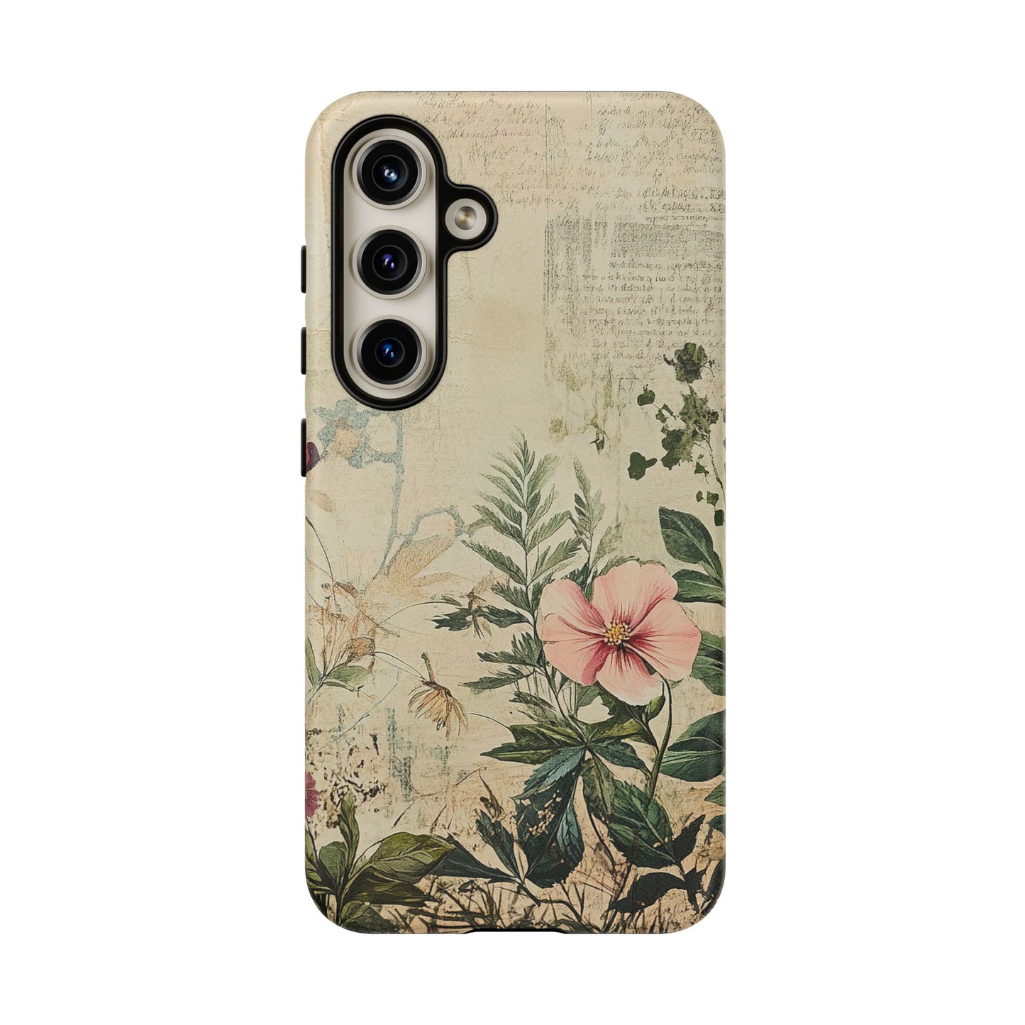 Floral Vintage Tough Case – Botanical Protective Phone Cover,Plants Lovers