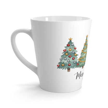Christmas Tree Latte Mug - Festive Holiday Coffee Cup perfect gift for holidays .