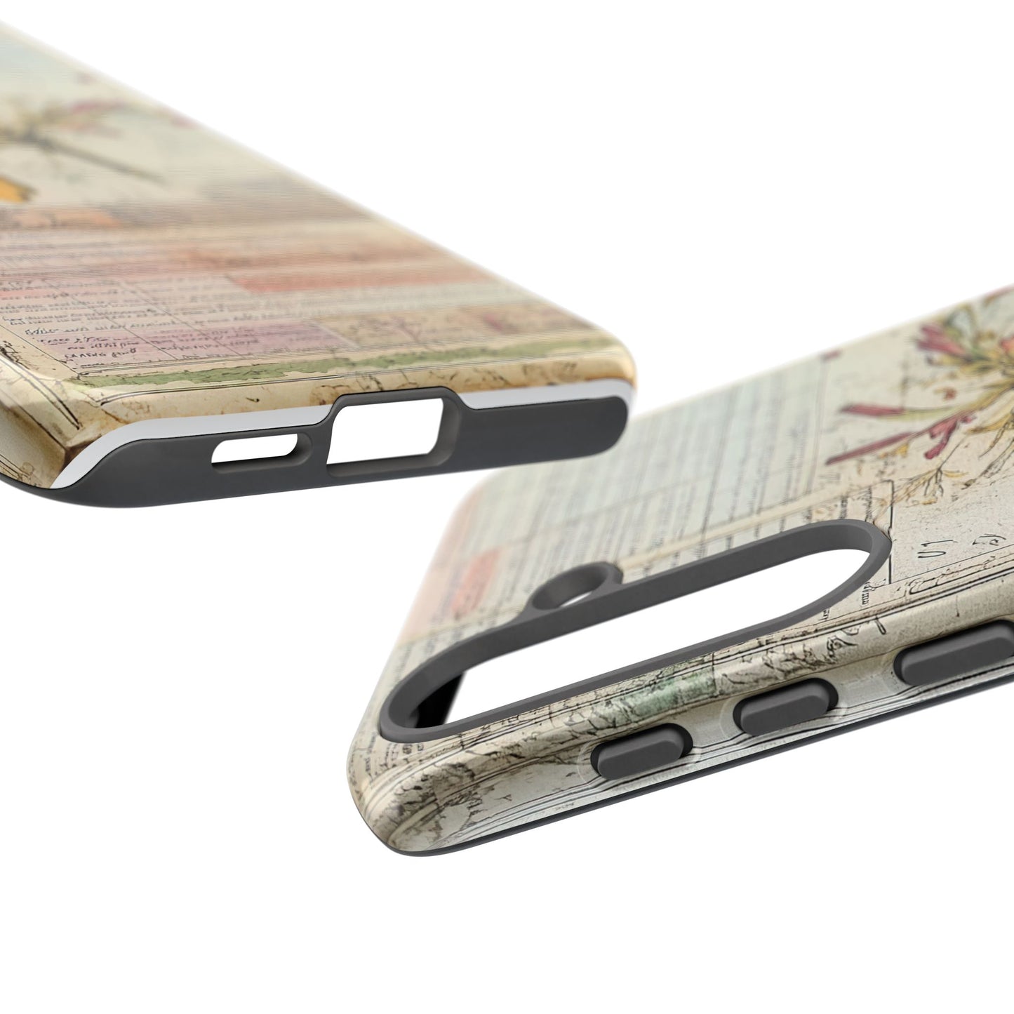 Vintage Botanical Tough Case — Floral Collage Phone Cover