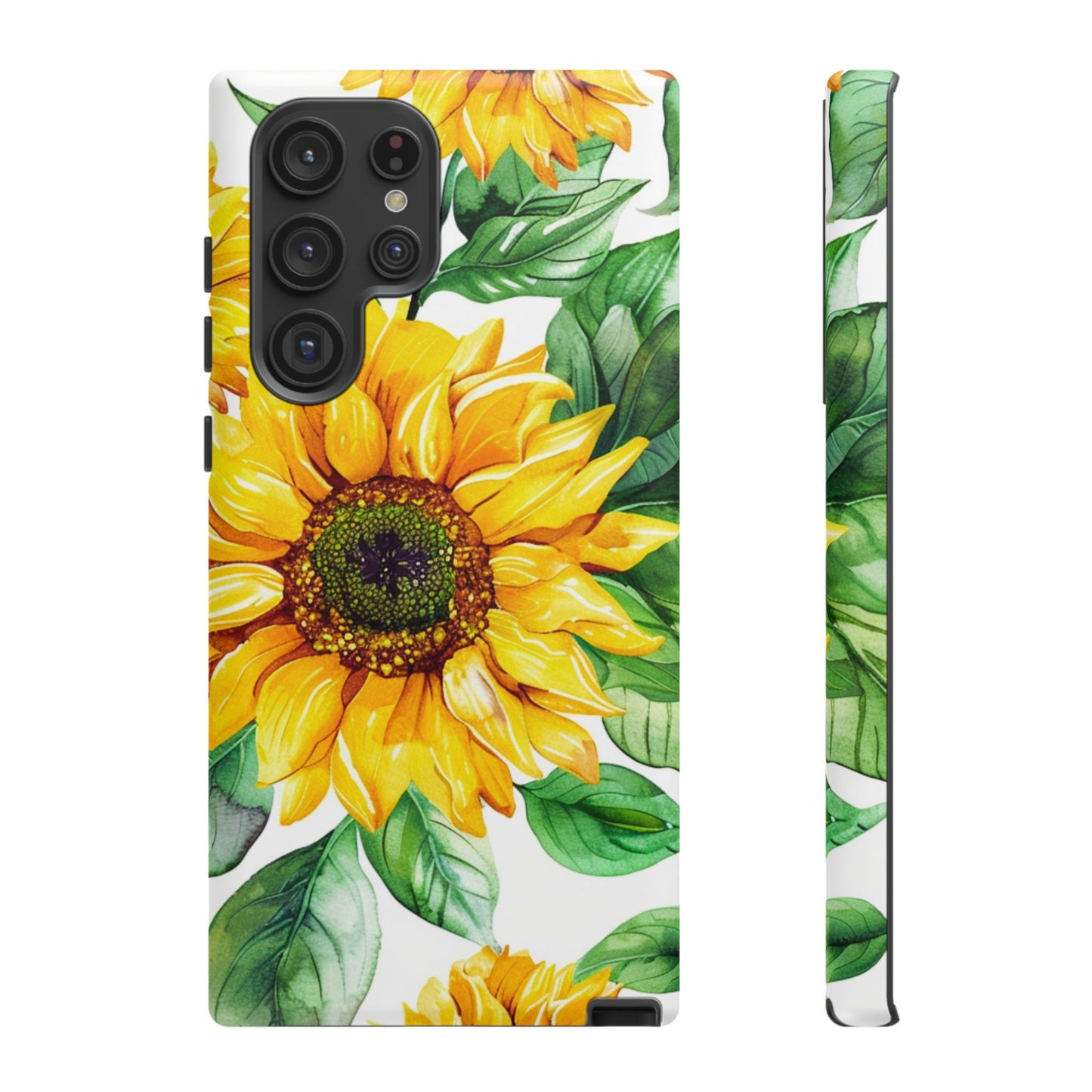 Sunflower Tough Phone Case — Bright Floral Protective Cover
