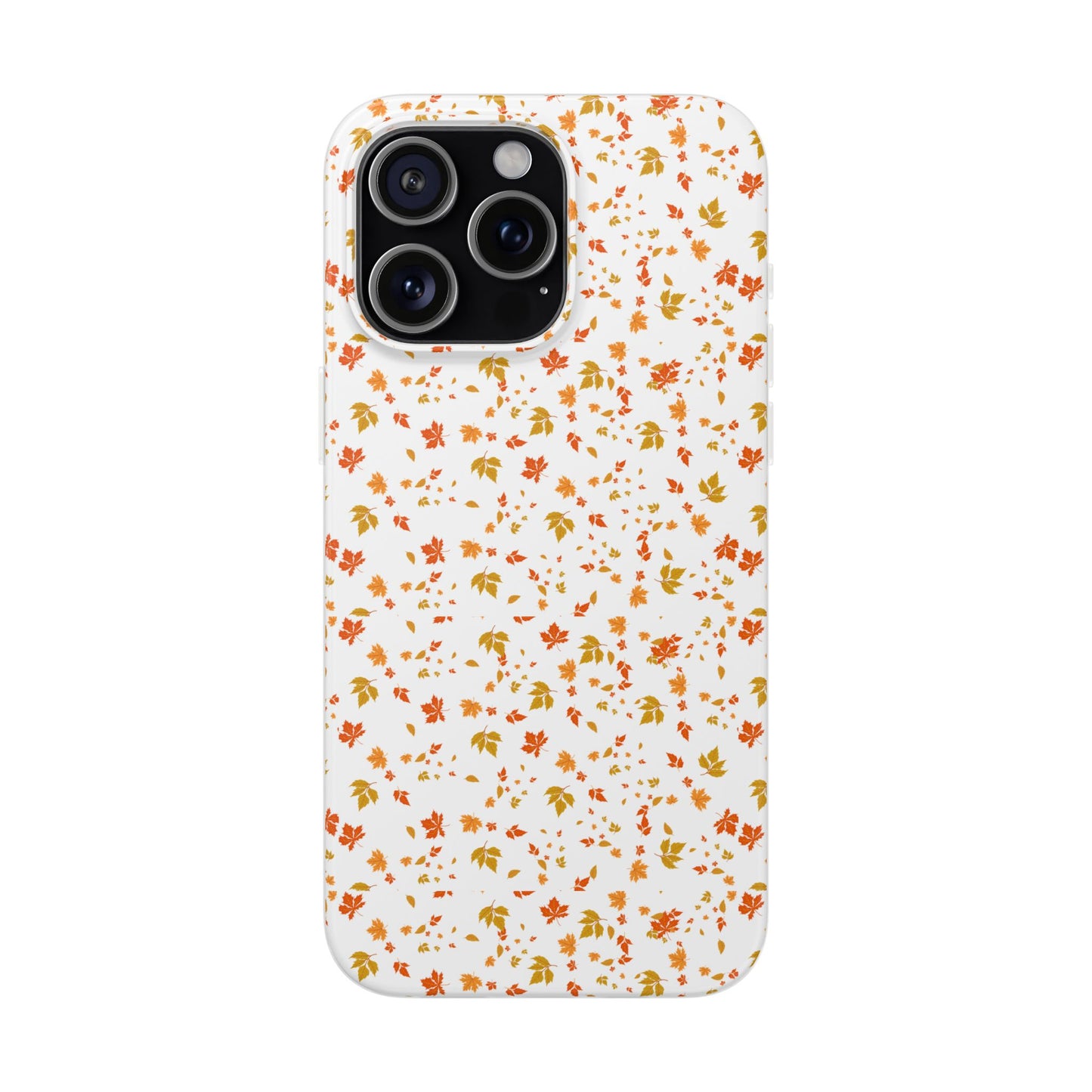 Floral Phone Case | Cute Flexi Case, Customizable Mobile Cover, Holiday Gift for Her, Stylish Tech Accessory, Flower Pattern,Autumn