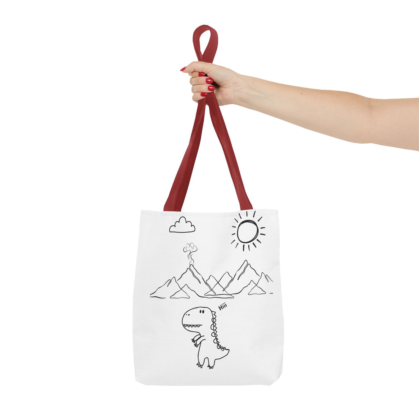 Tote Bag .Dinosaurs,white and black , perfect for gifts for her, perfect gifts for him.