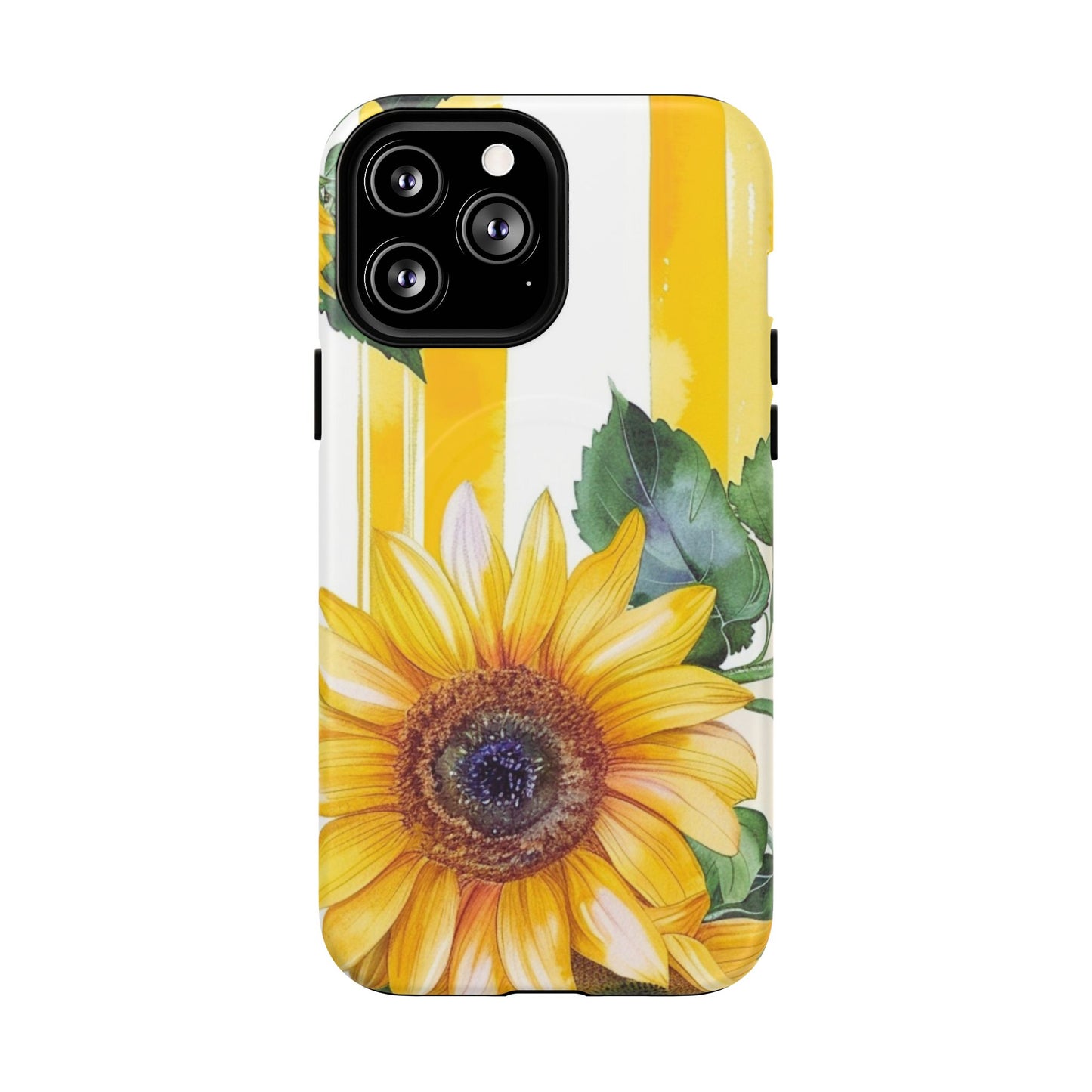 Sunflower Tough Magnetic Phone Case — Bright Floral Protective Cover