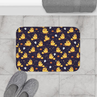 Halloween Duck Bath Mat, Cozy Bathroom Accents, Cute Decor for Kids, Autumn Home Accessories, Witchy Vibes