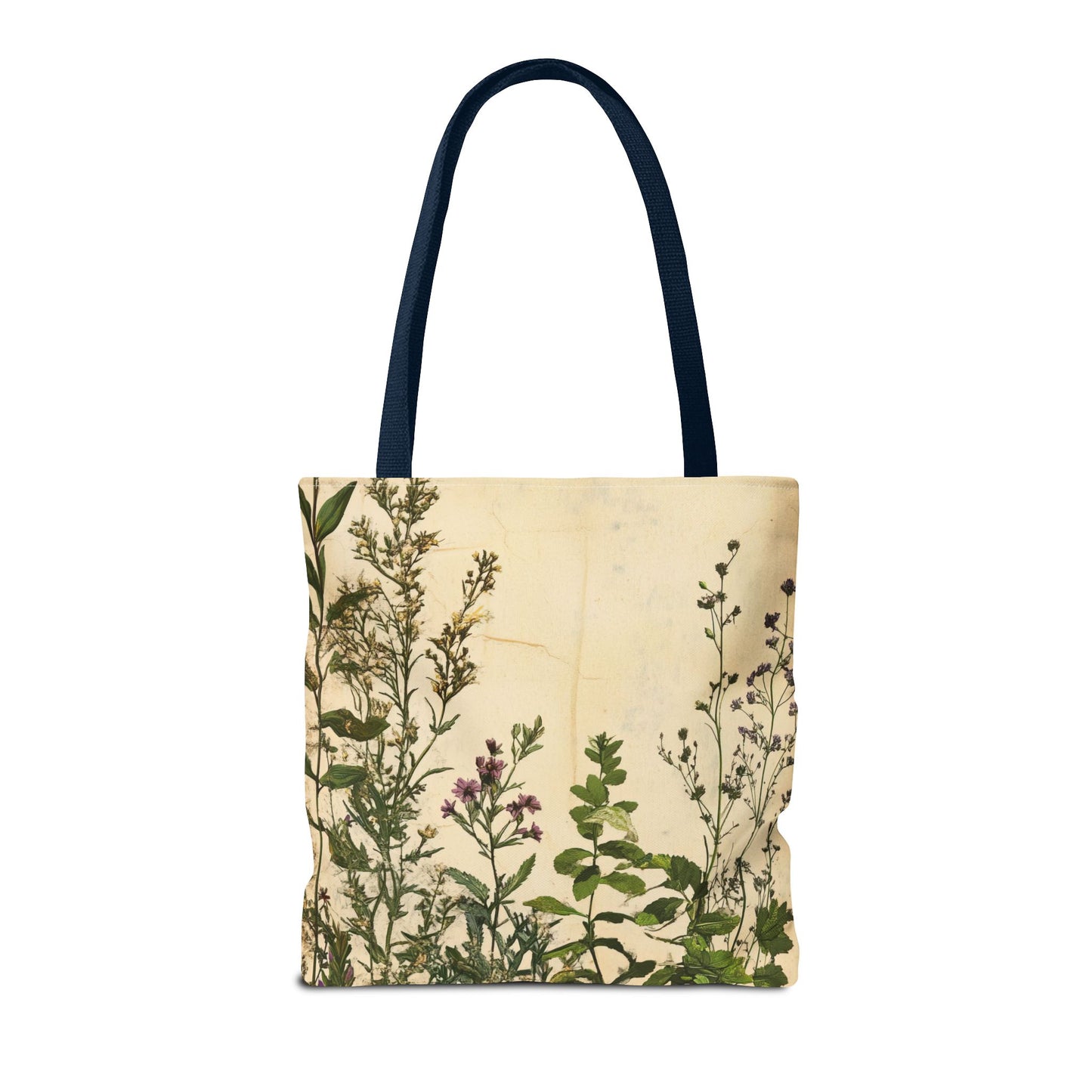 Vintage Floral Tote Bag — Botanical Garden Print AOP