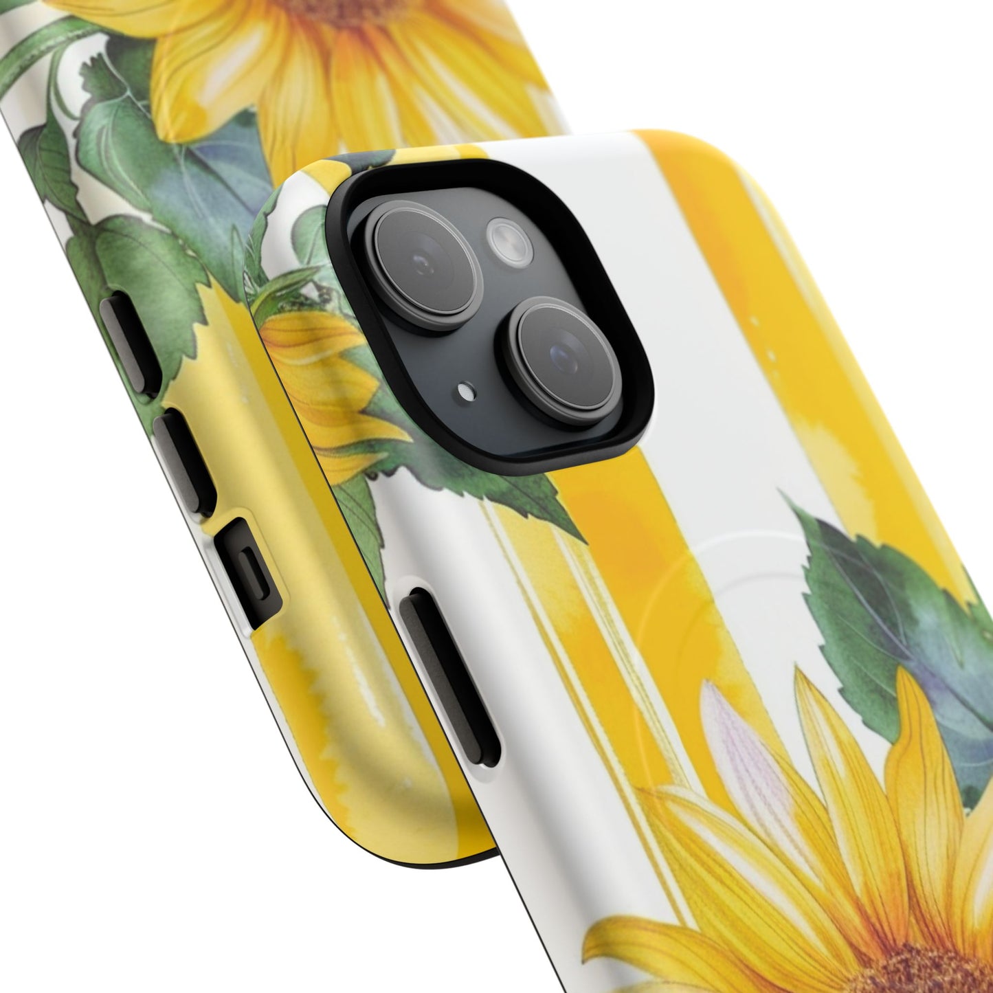 Sunflower Tough Magnetic Phone Case — Bright Floral Protective Cover