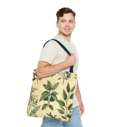 Vintage Floral Tote Bag — Botanical Garden Print AOP