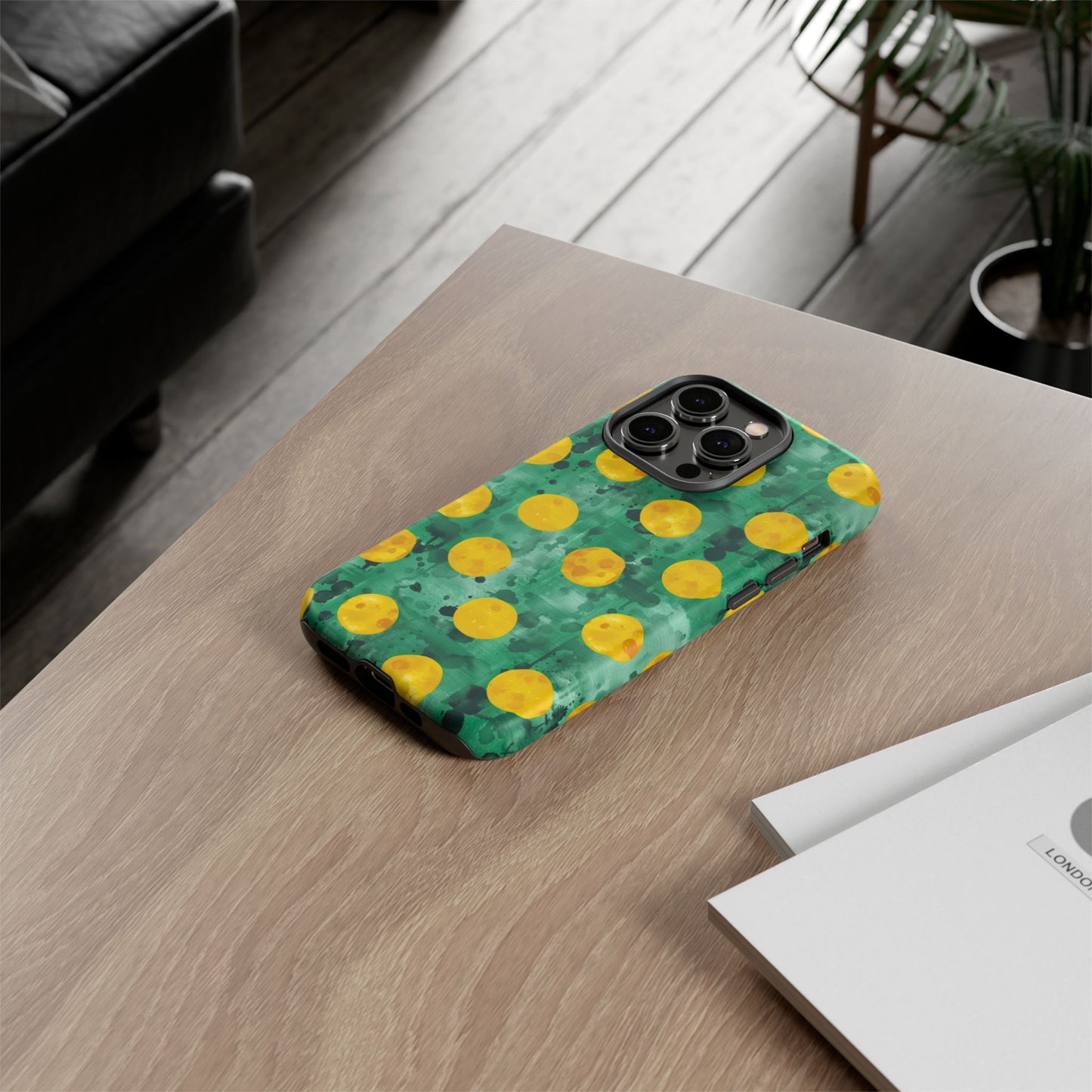 Tough Cases With a Green Color And Yellow ,A Perfect Gift For A Girl