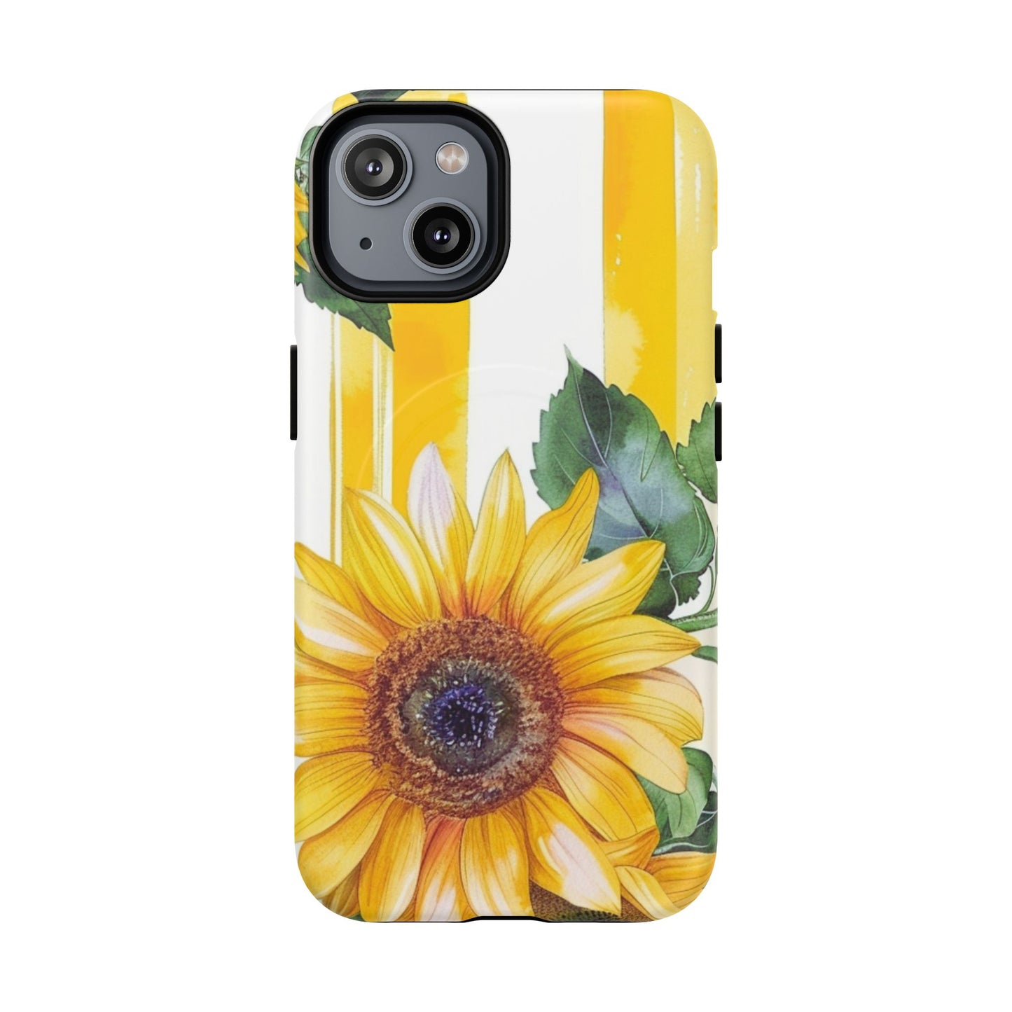 Sunflower Tough Magnetic Phone Case — Bright Floral Protective Cover