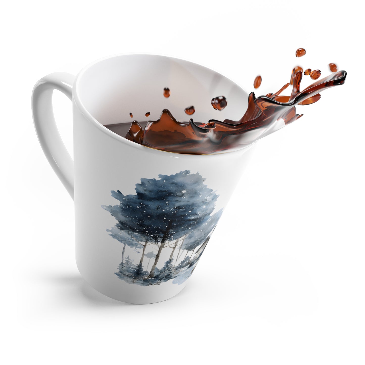Winter Wonderland Latte Mug Perfect For Holidays,Christmas Gift ,12 Oz