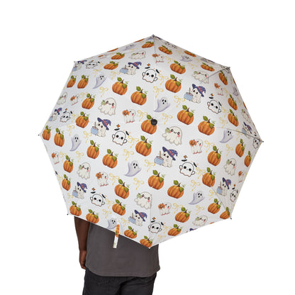 Semi-Automatic Foldable Umbrella,Hallowen pattern