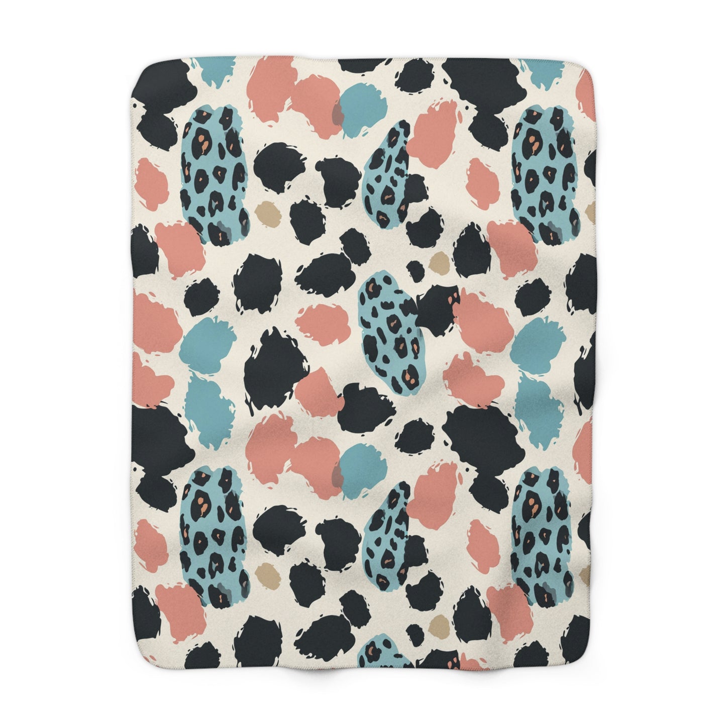 Sherpa Fleece Blanket With Multicolors
