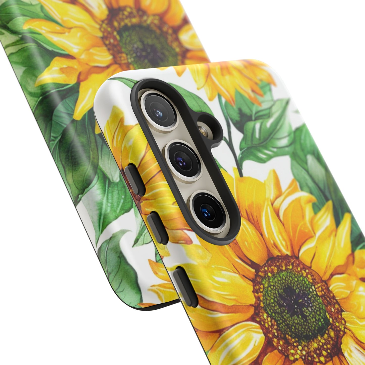 Sunflower Tough Phone Case — Bright Floral Protective Cover