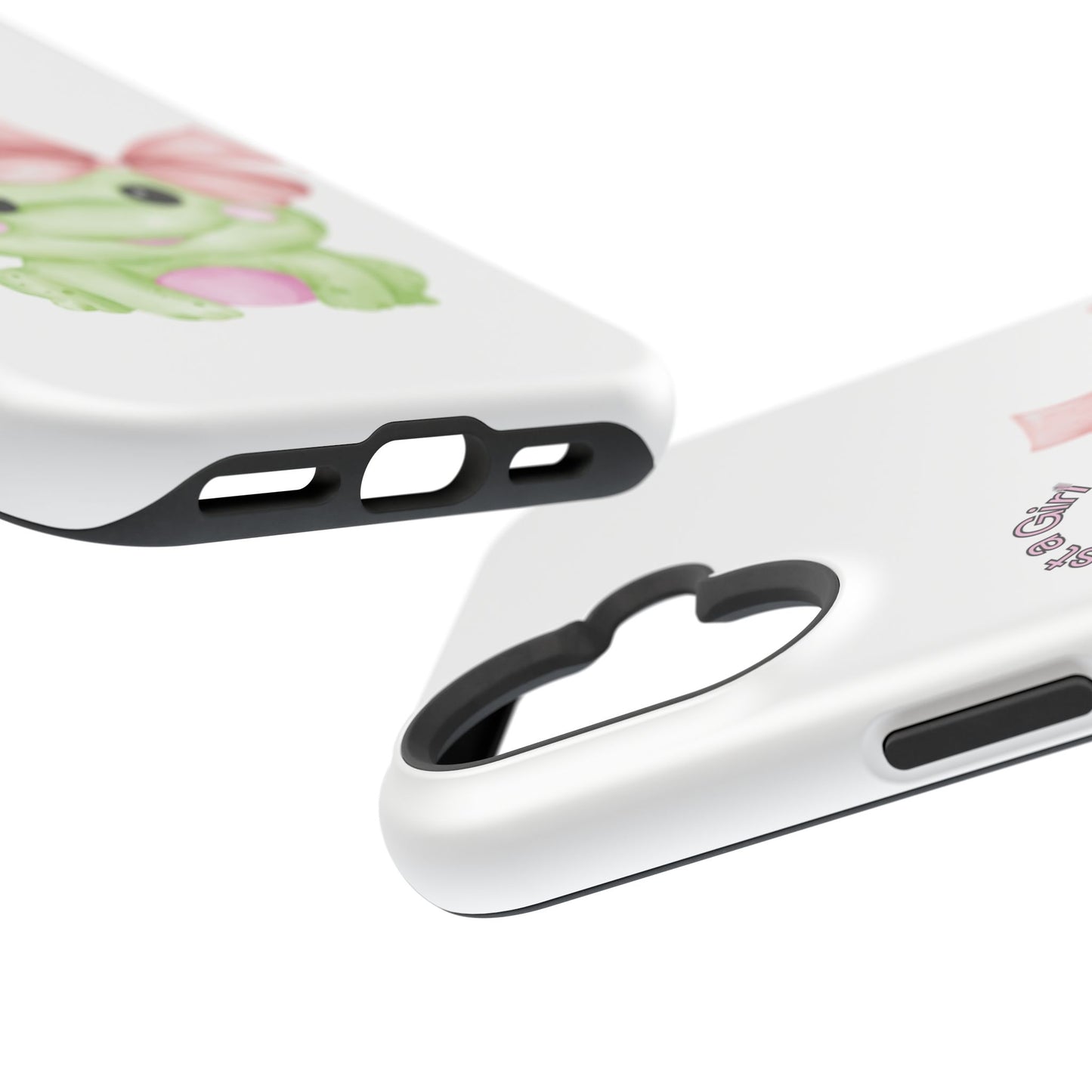 Cute Frog Phone Case, Impact-Resistant Phone Cover, Gift for Her, Fun Girl Accessories, Colorful Tech Protection