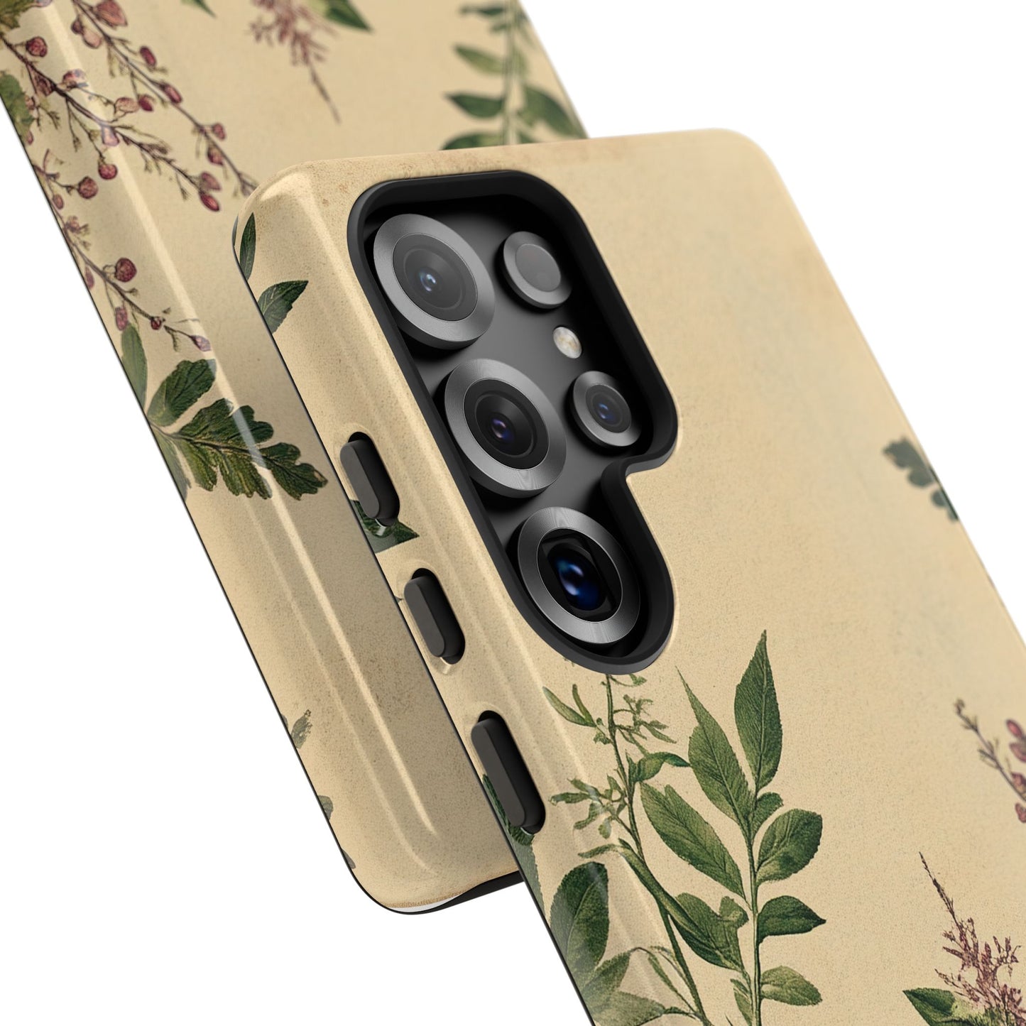 Floral Vintage Tough Case – Botanical Protective Phone Cover,Plants Lovers