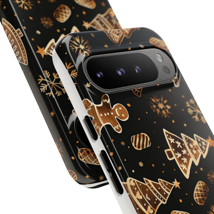 Christmas Cookie Phone Case,Black And Gold ,Case Holidays Case