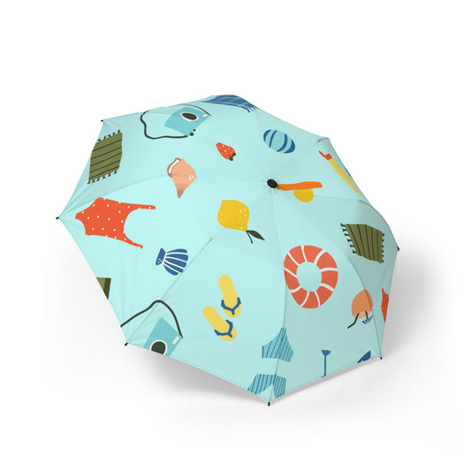 Foldable Umbrella — Semi-Automatic Compact Rain Parasol