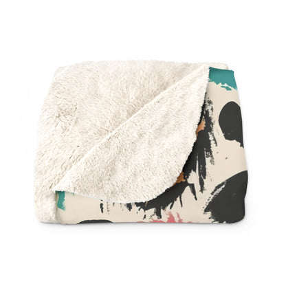 Colorful Leopard Print Sherpa Blanket - Soft Fleece Throw for Cozy Home & Gifts