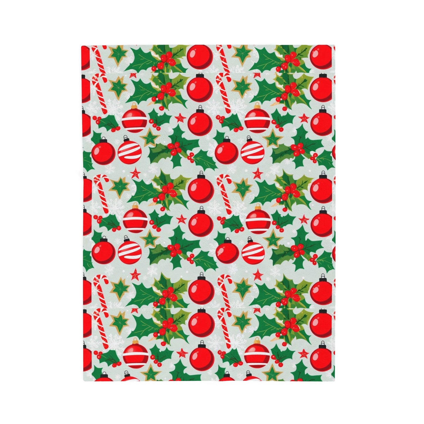 Cozy Christmas Velveteen Plush Blanket | Holiday Decor, Gift for Her, Winter Warmth, Seasonal Home Accent, Soft Throw