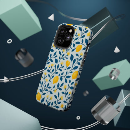 Phone Case — Lemon Branch Magnetic Impact-Resistant Case IPhone Case For Girl,Summer Vibes.