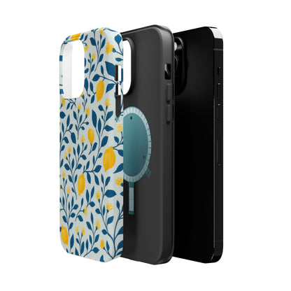 Phone Case — Lemon Branch Magnetic Impact-Resistant Case IPhone Case For Girl,Summer Vibes.