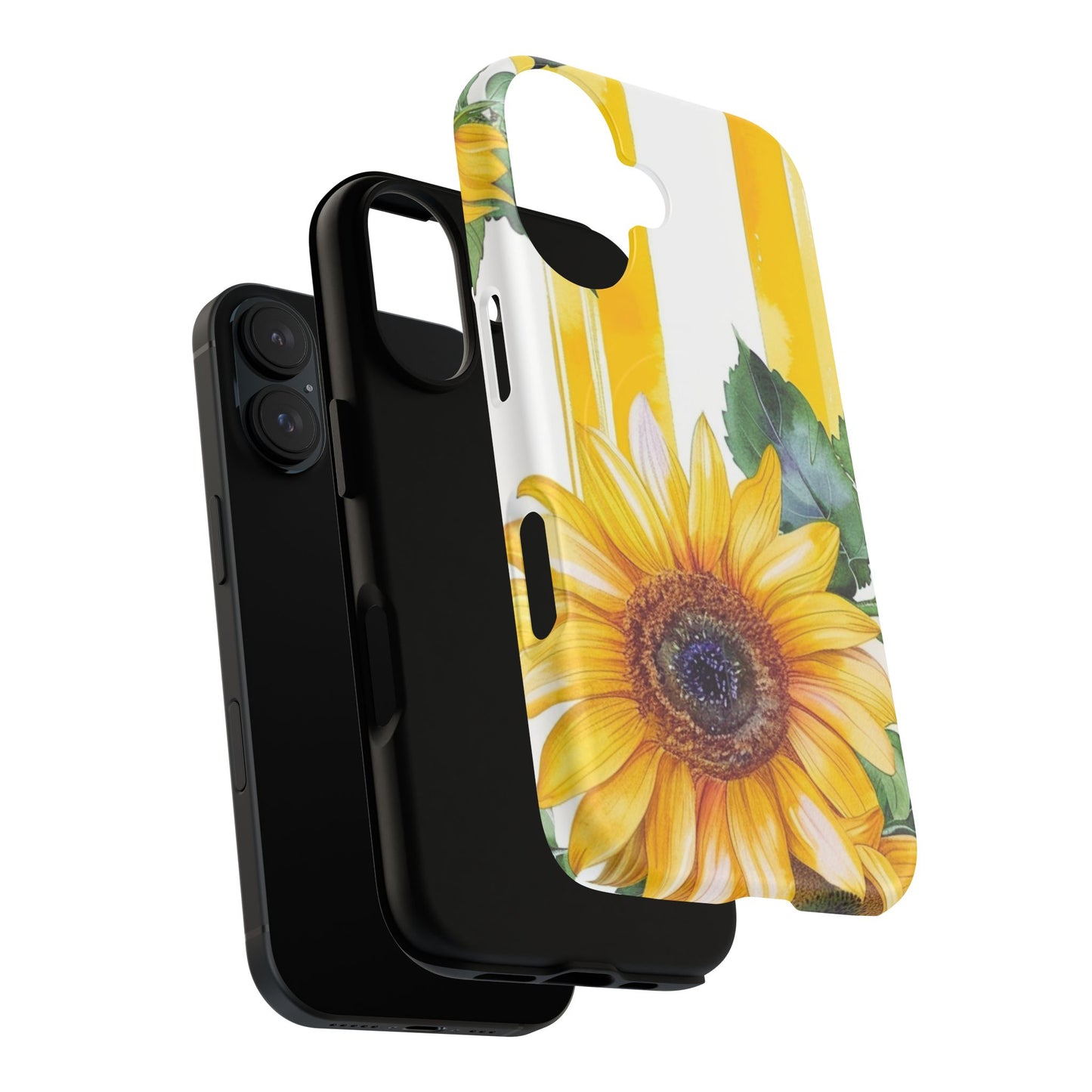 Sunflower Tough Magnetic Phone Case — Bright Floral Protective Cover