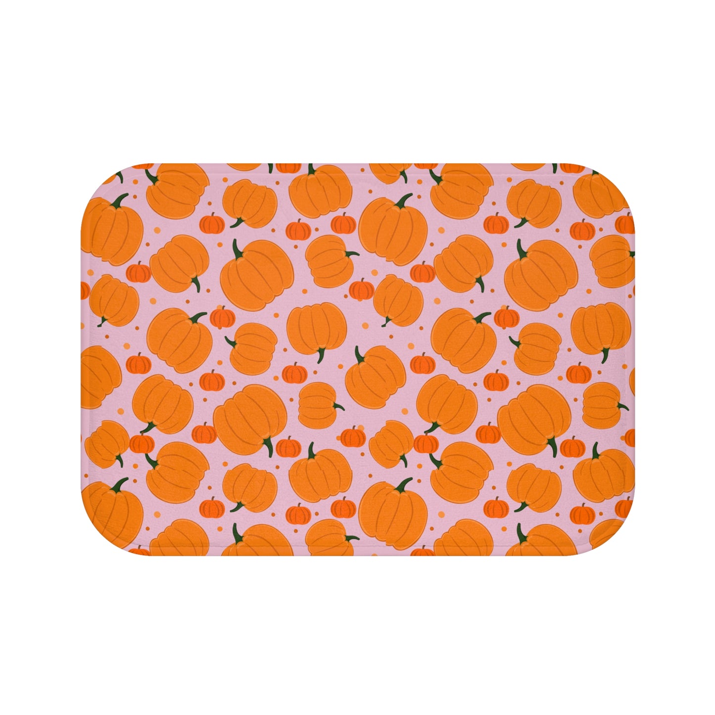 Pumpkin Patch Bath Mat | Autumn Home Decor, Seasonal Bathroom Rug, Harvest, Thanksgiving Gift, Cozy Fall Vibes
