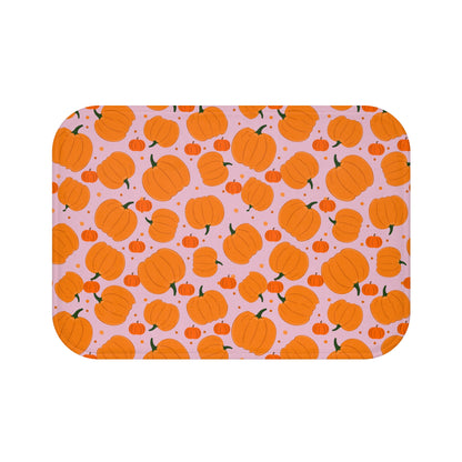 Pumpkin Patch Bath Mat | Autumn Home Decor, Seasonal Bathroom Rug, Harvest, Thanksgiving Gift, Cozy Fall Vibes