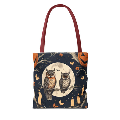 Halloween Owl Tote Bag | Spooky Owl Carryall for Fall | Perfect for Trick-or-Treating, Autumn Outings, Everyday Use, Gifts