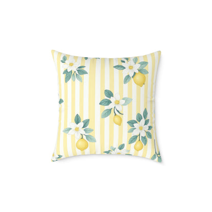 Square Poly Canvas Pillow lemon lovers