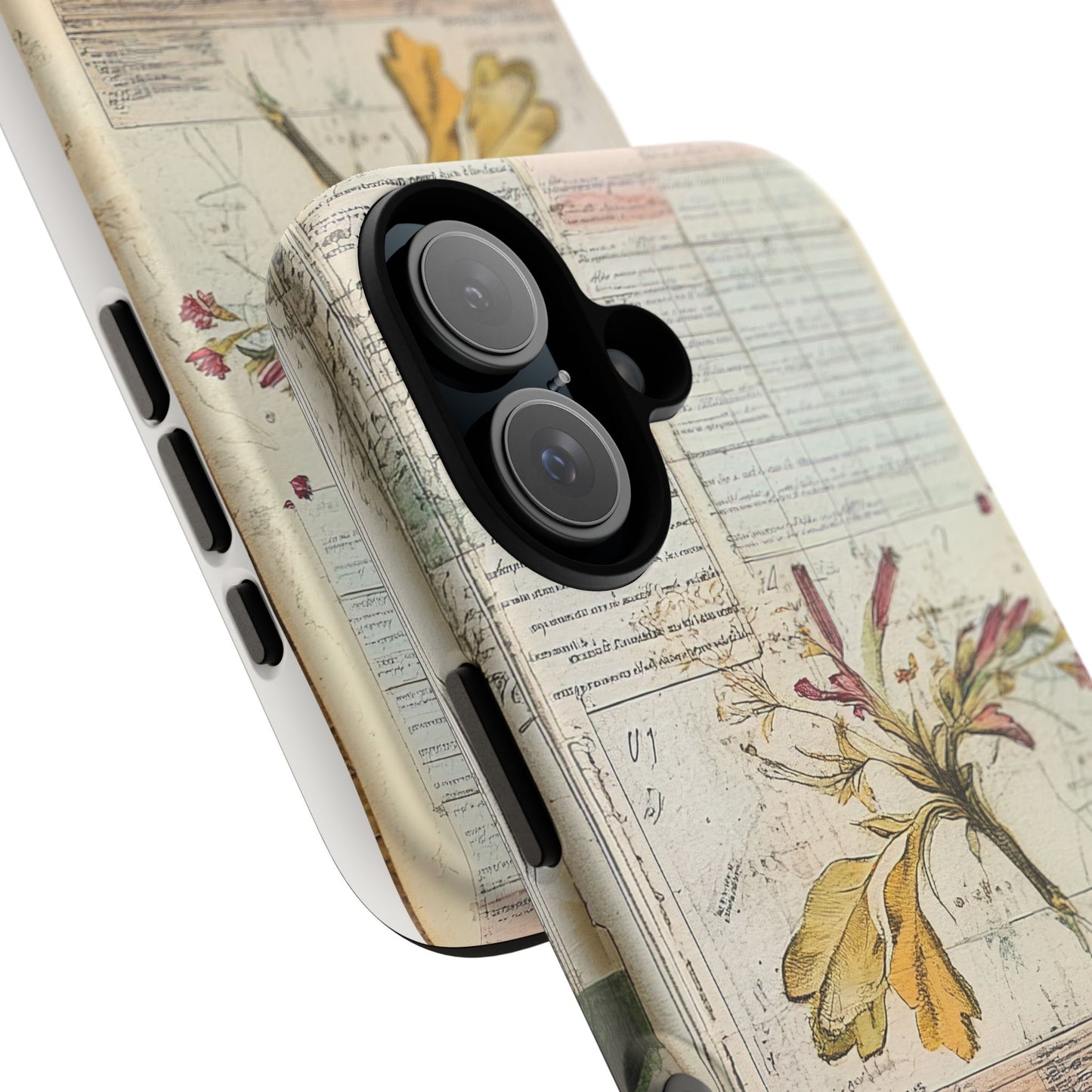 Vintage Botanical Tough Case — Floral Collage Phone Cover
