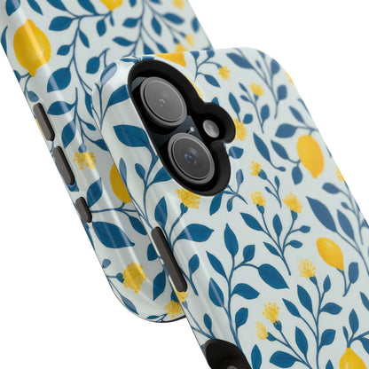Phone Case — Lemon Branch Magnetic Impact-Resistant Case IPhone Case For Girl,Summer Vibes.
