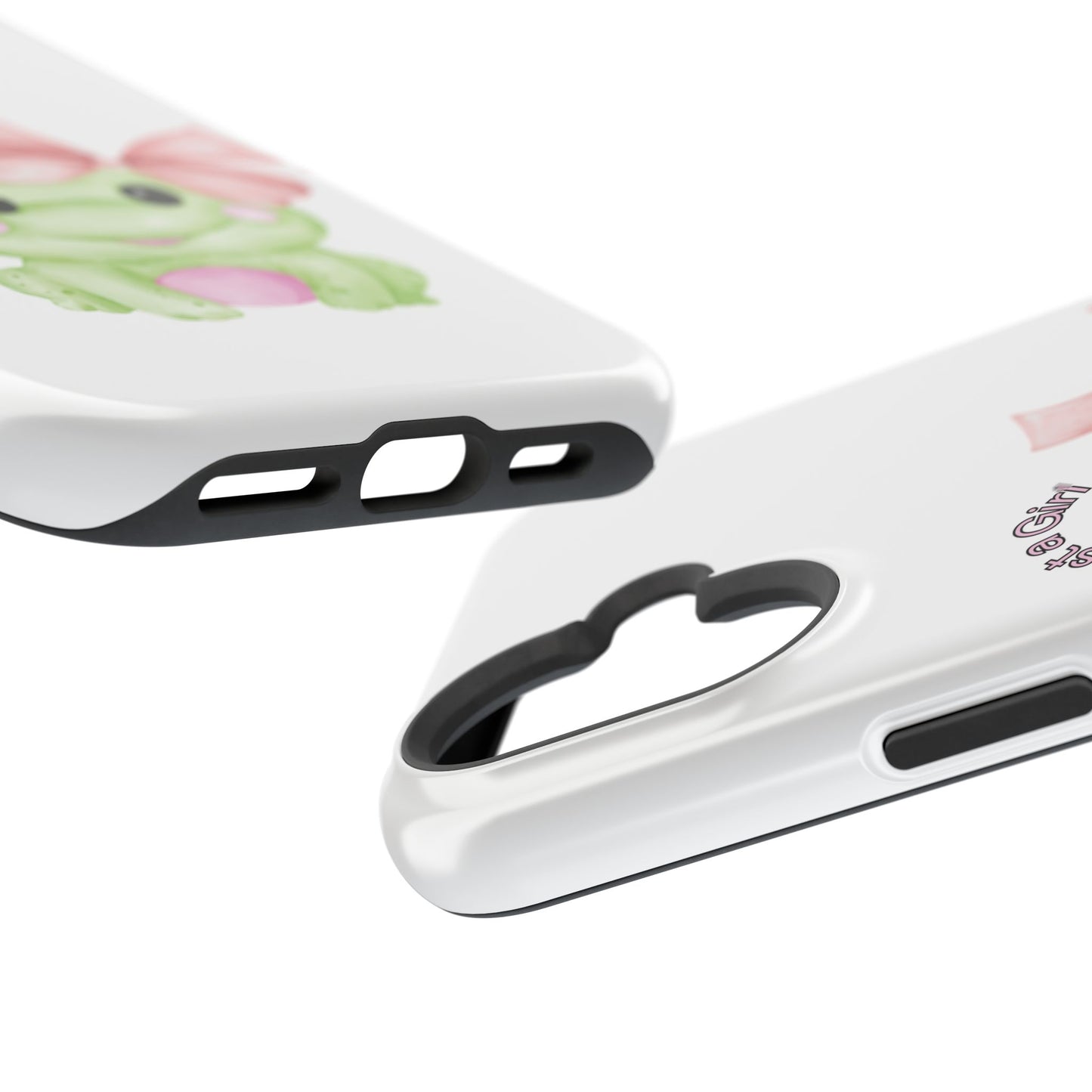 Cute Frog Phone Case, Impact-Resistant Phone Cover, Gift for Her, Fun Girl Accessories, Colorful Tech Protection