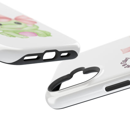 Cute Frog Phone Case, Impact-Resistant Phone Cover, Gift for Her, Fun Girl Accessories, Colorful Tech Protection