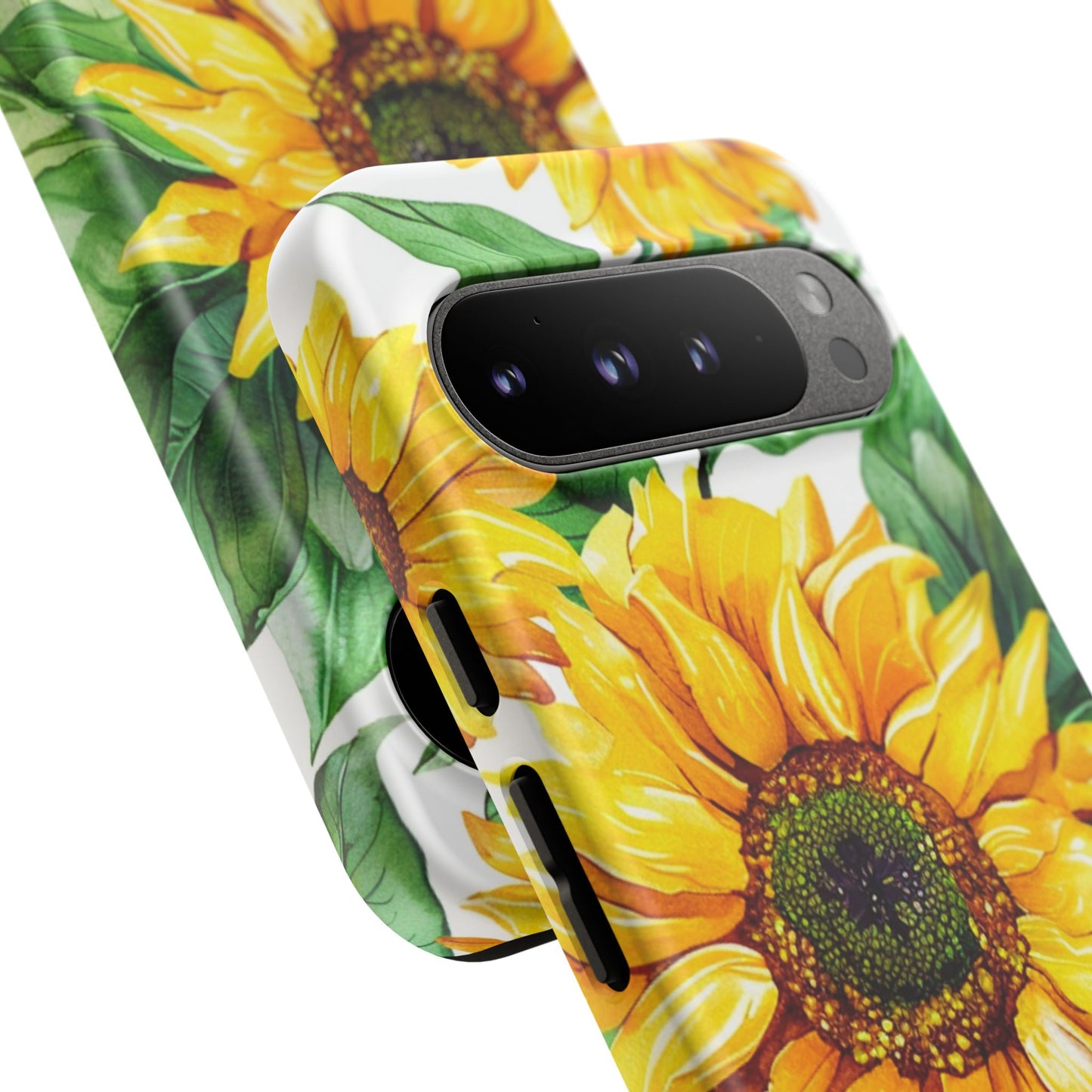Sunflower Tough Phone Case — Bright Floral Protective Cover