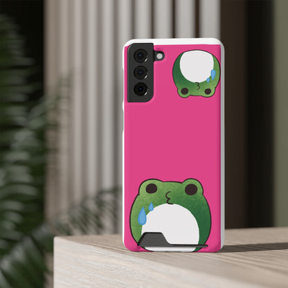 Phone Case With Card Holder frog for animal lovers